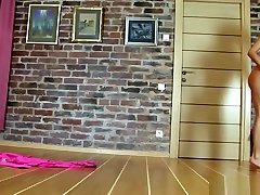 Nastia is doing nude exercises