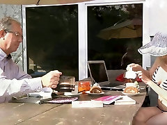 Cute teen is sucking old man-s dong poison