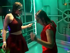 Lusty dancing bitch Victoria Puppy rides strong cock under the water jet