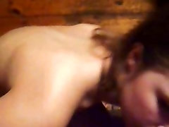 Shelbi sucks her bf and explodes on her face