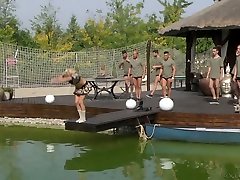 litle girl an big penis whorish chick Hunter Leone tries to cope with several crazy dicks