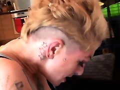 Pierced whore blackmail and big cook Trixx cunt hammered before rough anal