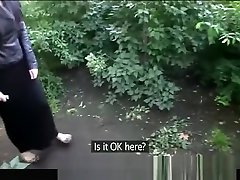 UK xxy bf video com model fucked in the bushes in Prague
