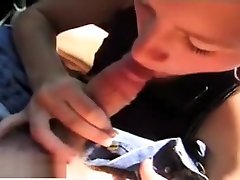 Natural Blonde Sucking And Boned In A Car
