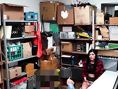 Shoplifter Teen Audrey Royal self shot strip ways sex with two LP