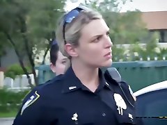Perverted policewomen end an energetic chase with criminal