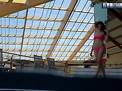 Wet Teen step sister kitana In The Pool