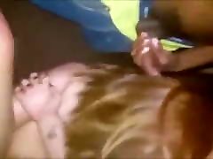 White Whore fucks And Sucks 3 BBC Friends