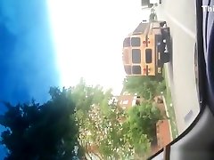 Naughty Teen Shows Off Her Good Bits While Driving Around