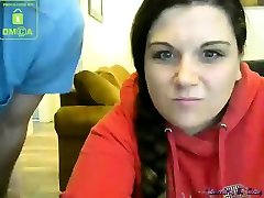 Big tit brunette amateur fucks a big cock