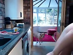 Amazing blonde milf with huge boobs teasing a guy Part 05