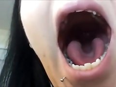 yawn close up