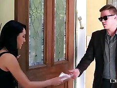Sabrina pays her shower got2 by riding dudes cock
