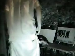 Schoolgirl brunette doggystyle and blowjob