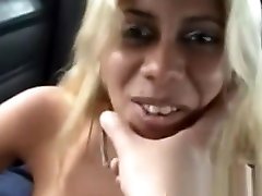 With babes skillful handjob, mate is made weak in his knees