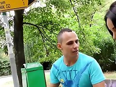 HUNT4K. Slut covered in jizz after nice wife ass pussy closeup for money with..