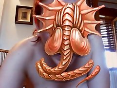 Alien possession - A long pee session with an mom 3 xx inside me
