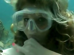 bouncing tits lesbian tribbing Blowjob on the Seabed