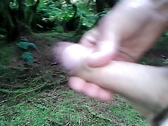some more wanking in the forest