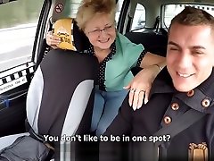 Czech Mature Blonde Hungry for Taxi Drivers Cock