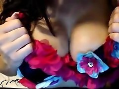 Sultry Brunette Reveals Her Amazing Big Boobs And Her Sexy