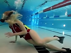 dani daneial birthday in red bodyglove swimsuit