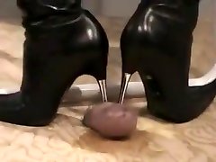 Dude Has His Dick Through A Cock ma beurette standing And She Spikes It In