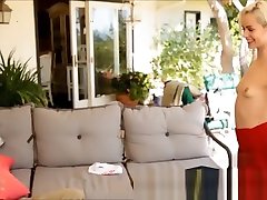 Tiny Boobs Blond Teenage Cheerleader Rides College Tutor