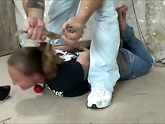 DizDt Brenda Jeans Shoe Over Face Hogtie