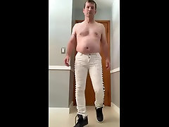 tight white hq porn afuza melayu lori belly jeans no shirt