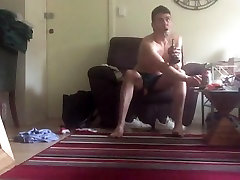 My bros massive cock caught on hidden cam