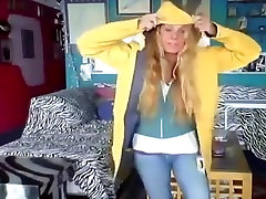 woman shows off her new yellow leakey staar and long wellies