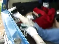 Blowjob on back seat