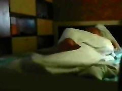 Couple enjoying hot passionate sex late at night