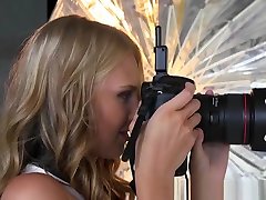 Lesbian Photographer Fingering Girlfriend
