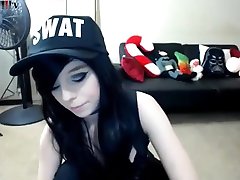 goldengoddessxxx black hair SWAT cap
