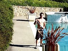 Stunner Gets Ass Jizzed