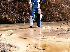 huge big labia pussy fun in my blue mx gear