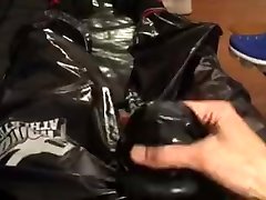 bulging in shiny phantom athletics gear