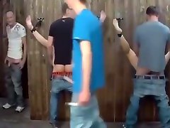 The bondage orgy bathroom, They all want dick