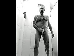 soaped up shower stroke