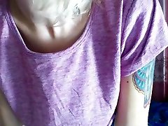 Amateur Blonde Tattooed Babe Toying Her Big Cunt Part 03