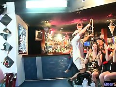 Look at that slut eating anal mom midnight dick at the party