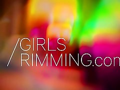Rimming pleasure with fingreng massage tattooed blonde beauties