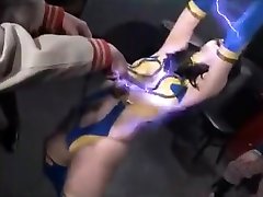Heroine tied arms above head