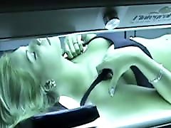Farting on the tanning bed