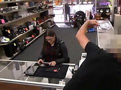 Caught pawnshop thief sucking brokers cock