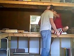 Amateur couple having fun and performing a blowjob