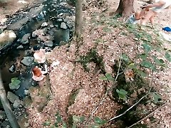 एमेच्योर सुनहरे बालों वाली कट्टर आउटडोर जनता वास्तविकता