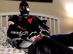 dainese biker in gas mask part 1